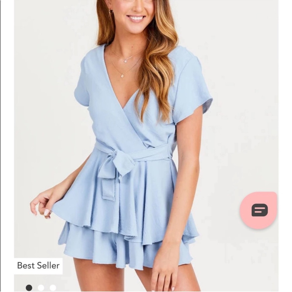 Altar'd State Light Blue Mini Dress